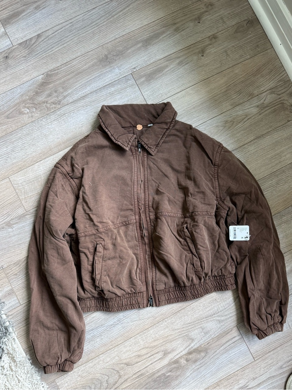 Free People One Birdie Washed Jacket